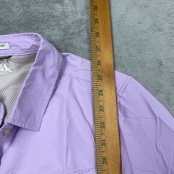 Eddie Bauer Womens Mountain Ripstop Long-Sleeve Shirt L Purple d0562 - Picture 7 of 11